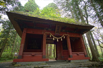 Japanese religious architecture in Togakushi, Nagano, Japan