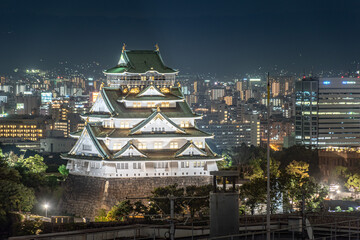 大阪城の夜景