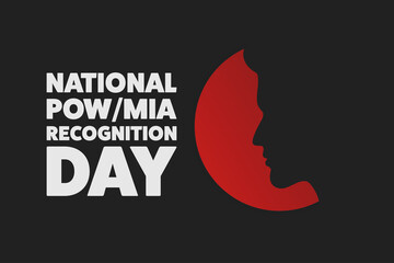 National POW/MIA Recognition Day. Holiday concept. Template for background, banner, card, poster with text inscription. Vector EPS10 illustration. - Powered by Adobe