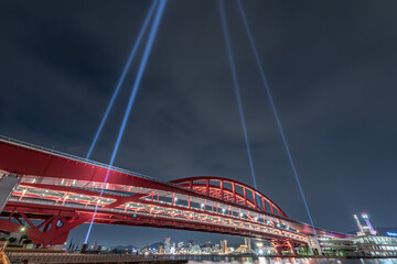 Obraz premium 神戸大橋の夜景