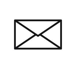 Message concept line icon. Linear message concept outline symbol design. This simple element illustration can be used for web and mobile.