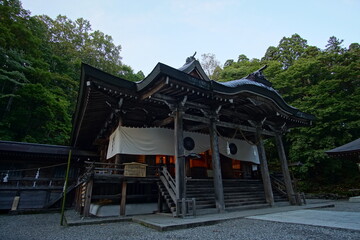 Japanese religious architecture in Togakushi, Nagano, Japan