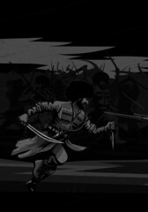 illustration highlander