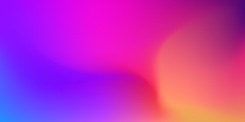 Abstract Blurred purple and pink color gradient background. Beautiful violet and orange backdrop. Vector illustration for your graphic design, banner, poster, card or wallpaper - obrazy, fototapety, plakaty