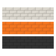 Brick wall vector. brick pattern. brick wall on white background.