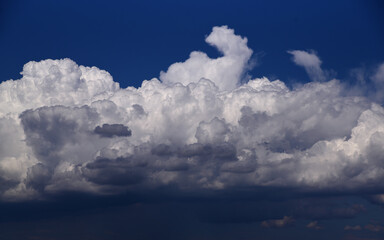 beautiful clouds over the sea