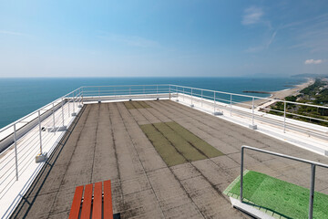 Obraz premium 高知県立坂本龍馬記念館 屋上 -幕末の志士・坂本龍馬を顕彰していく博物館-