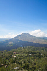 Fototapeta na wymiar Kintamani, A highland area in the north of East Bali, Indonesia