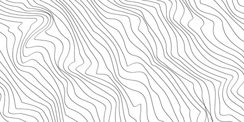 Thin line wavy background. Vector illustration.