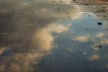 水たまり　素材