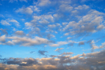 空　雲　夕方　素材
