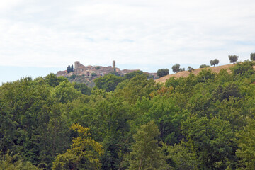 Fototapeta premium Tuscany landscape, the countryside of Maremma, Montemerano