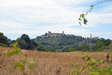 Tuscany landscape, the countryside of Maremma, Montemerano