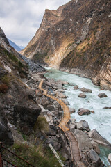 Tiger Leaping Gorge (Hutiao Gorge), viewpoint in Lijiang, Southern China