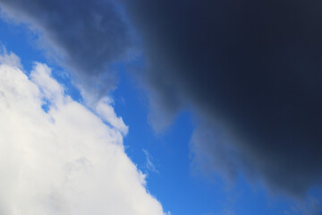 Obraz premium blue sky heaven clouds air wallpaper texture background