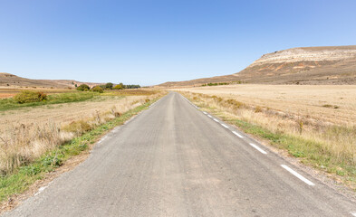 SO-P-4154 secondary paved road between Caltojar and Bordecorex, province of Soria, Castilla y Leon, Spain