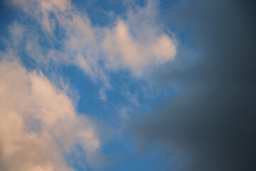 blue sky heaven clouds air wallpaper texture background