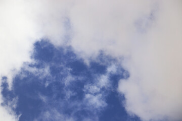 Obraz premium blue sky heaven clouds air wallpaper texture background