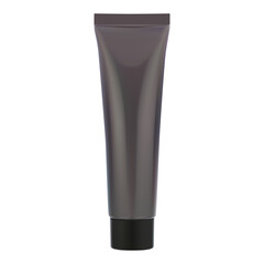 Cosmetic tube. Cream packaging mockup. Plastic container for clear gel or ointment. Men product advertising mock up forcharcoal liquid blackhead remover masque. Spa lotion package