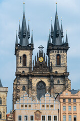 Fototapeta na wymiar Church of Our Lady before Týn, Old Town Square, Prague, Czech Republic, Europe