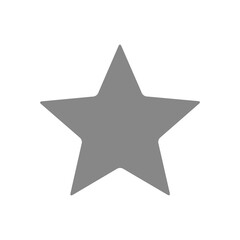 Fototapeta premium Star, customer reviews gray icon. Rating, add to favorites, win symbol