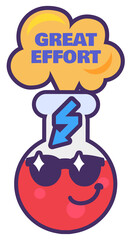 Great effort sign for school reward sticker
