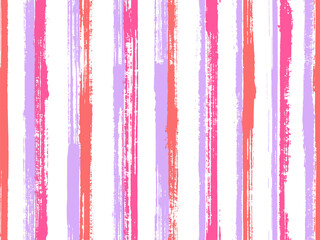 Ink hand drawn parallel lines vector seamless pattern. Plain candy wrap  sweet design. Old style 