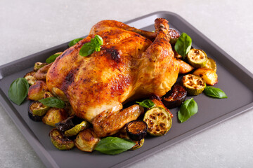 Roast whole chicken