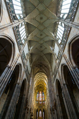 Fototapeta premium St. Vitus Cathedral, Prague Castle, Prazsky hrad, Prague, Czech Republic, Europe