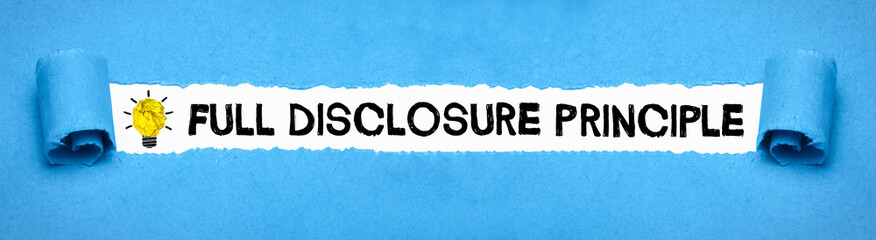 Full Disclosure Principle
