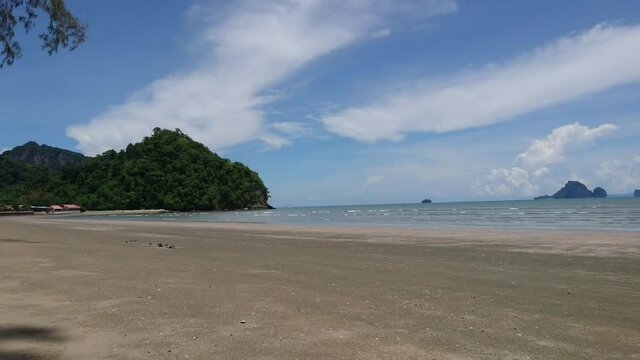 Nopparat Thara Beach at Krabi Province , South of Thailand 