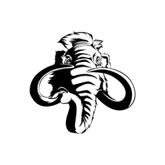 Mammoth Logo Template Design Vector