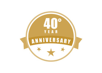 40 year Elegant anniversary design