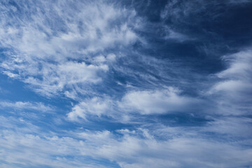 Cirrus clouds, soft clouds, natural background and texture