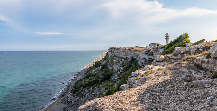Sur la falaise de Leucate