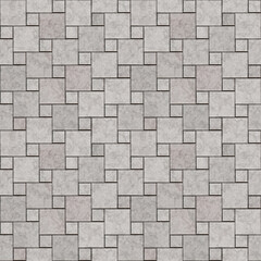 Seamless texture of paving stones. Gray tile background.  Seamless texture of gray tiles. Pattern background.