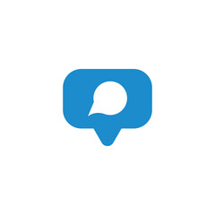 social media notification icon vector symbol isolated illustration white background