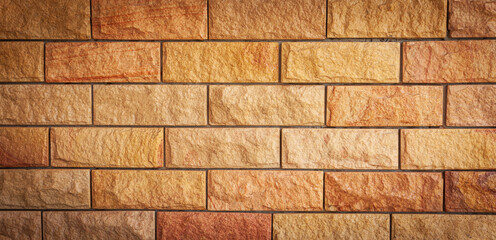 Old grunge brick wall background.