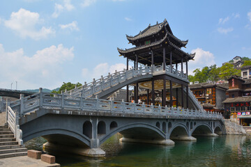 Fenghuang Ancient City Summer  Scenery, Xiangxi, Hunan, China