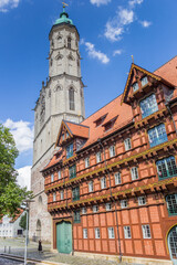 Old weigh building and tower of the Andreas church in Braunschweig, Germany