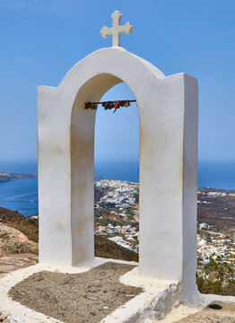 Oia views from Panagia church in Santorini