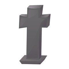 Tombstone grave cemetery death tomb halloween gravestone cross dead graveyard vector.