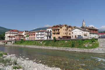 Fototapeta na wymiar Historical town center of Garessio, Piedmont region, Italy