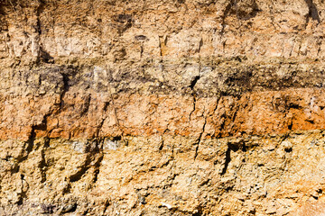 Clay dried with cracks, texture that can be used as material