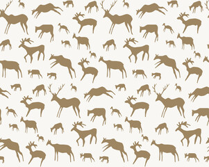 Primitive rock painting. Vector drawing