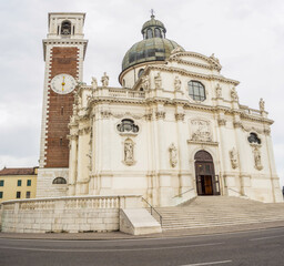 View on the sanctuary of the Madonna di Monte Berico in Vicenza., Veneto - Italy