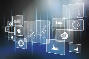 Analytics data big business intelligence background