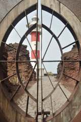 the doors that enclose the lights