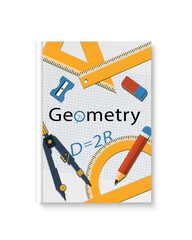 Geometry cover book.  Mock up geometry textbook