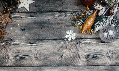 Christmas background with gift boxes